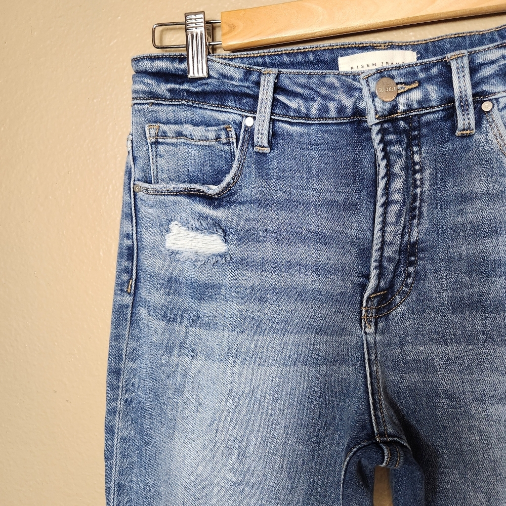 Stylish Light Blue Flare Jeans - Picture 7 of 15